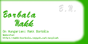 borbala makk business card